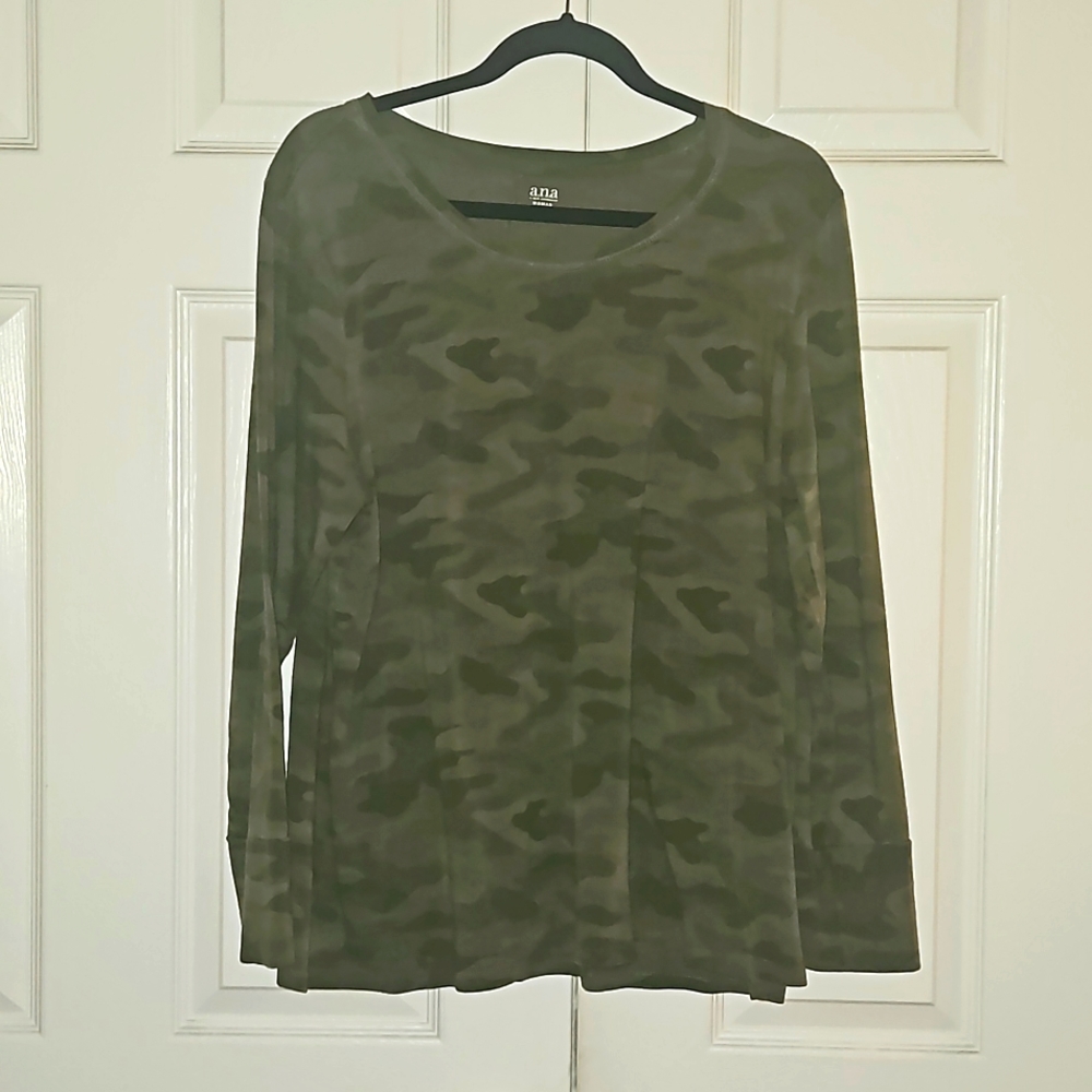 Ana long sleeve camouflage shirt